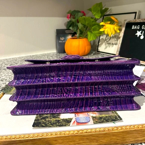 Brahmin Royal Purple Hallie - Picture 15 of 16